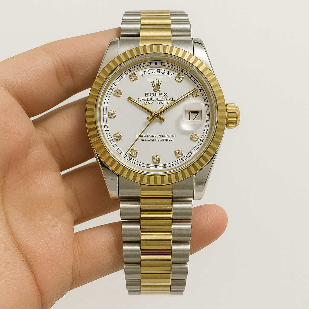 Rolex Date . Day with luxury box